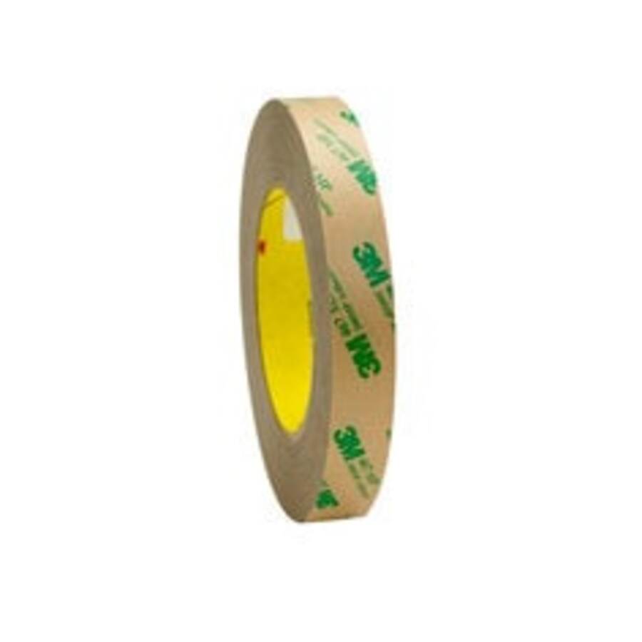 3M Adhesive Transfer Tape 467MP Clear 1 in X 3 yd 2 mil 36 Roll Case Sample