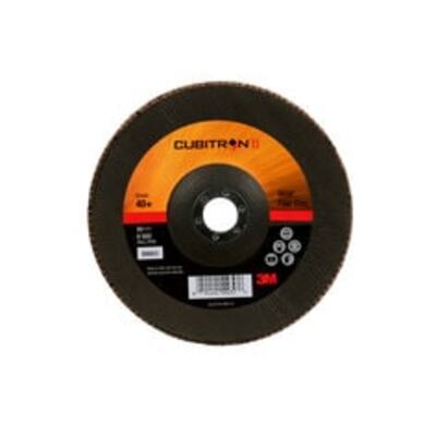 3M Cubitron II Flap Disc 967A 40 T29 7 inx7 8 in Giant 5 ea Case